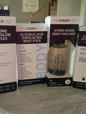 The INKEY List On The GLOW SKIN CARE ROUTINE
